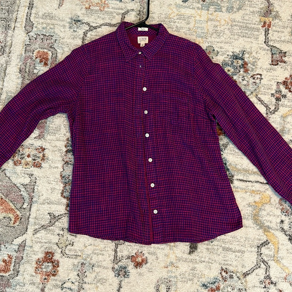 J.Crew Factory boy fit flannel shirt